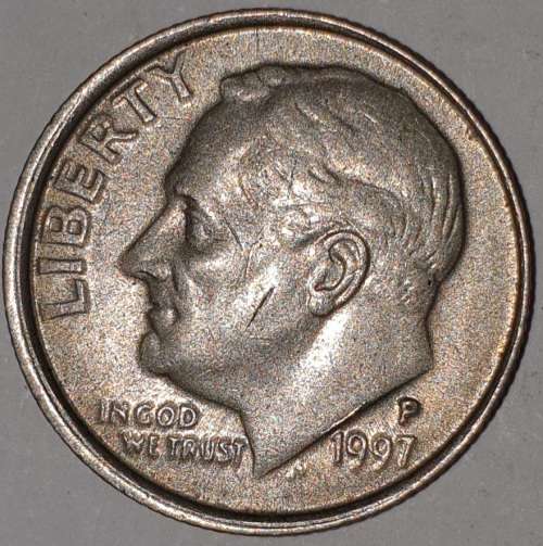 1997 P - DIME - USA - ROOSEVELT ONE DIME COIN